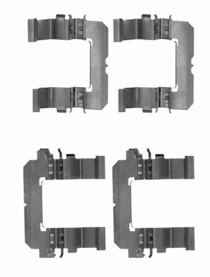 HELLA PAGID Lisakomplekt, ketaspiduriklotsid 8DZ 355 204-201